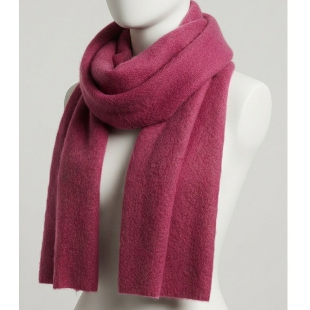 On 34th Pink Brushed Knit Scarf Oversized Soft Winter Wrap NWT
